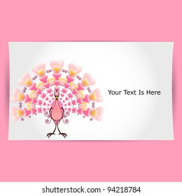 Valentine Love Bird Peacock