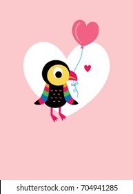 valentine love bird vector