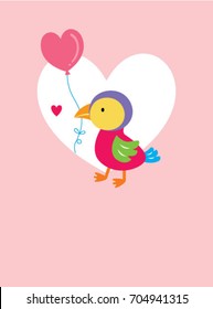 valentine love bird vector