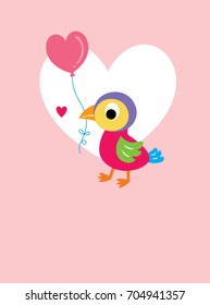valentine love bird vector