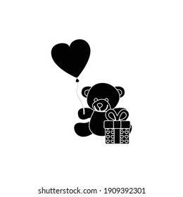 Valentine Love Doll Solid Icon