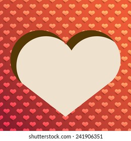 Valentine Love Heart background vector design.