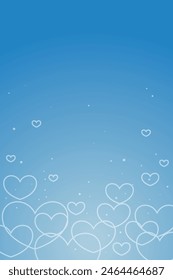 Valentine love heart background, vector design