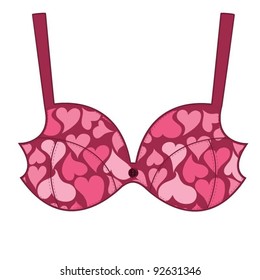 valentine love heart bra