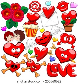 Valentine Love Heart Doodles