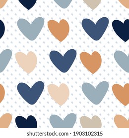 Valentine Love Herz Nahtlose Muster. Vektorgrafik. Ideal für Valentine, Hochzeiten, Geburtstag, Feier, Geschenkpackung, Tapete, Textilien und Scrapbook 