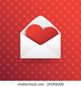Valentine Love Heart vector design.