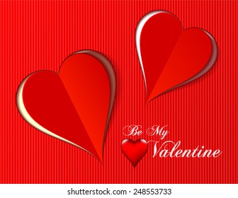 Valentine love hearts for any occasion. Vector illustration