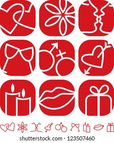 Valentine Love Icon Set