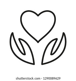 Valentine love icon vector flat trendy