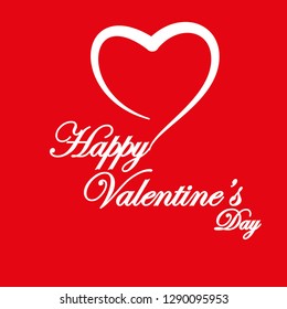 Valentine love icon vector flat trendy