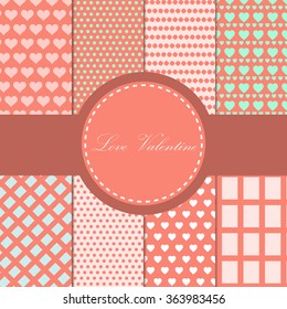 valentine love pattern