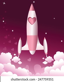 Valentine love rocket