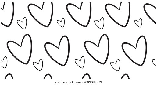 valentine love seamless pattern vector isolated