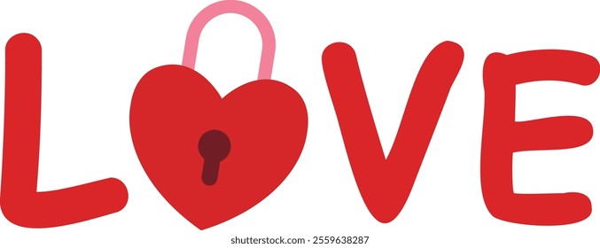 Valentine love text icon.
Isolated love word letters typography vector.
Good for card,poster, banner, leaflet .
Transparent background.
