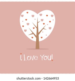 Valentine love tree