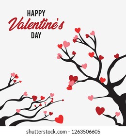 Valentine Love Tree Background