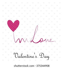 valentine I Love You Vector Lettering stylish text