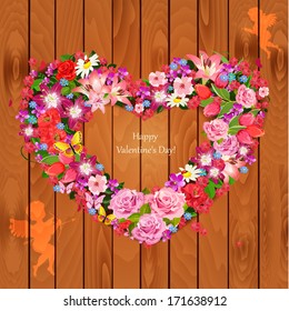 Valentine of lovely flowers