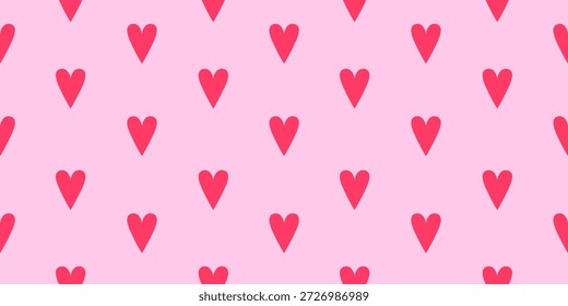 Valentine Loving Hearts, Seamless Pattern