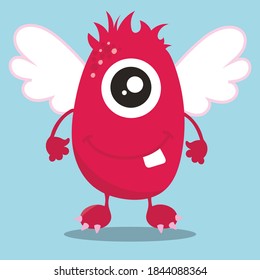 valentine monster design vector illustration