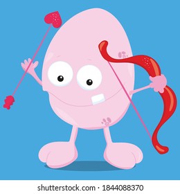 valentine monster design vector illustration