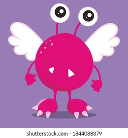 valentine monster design vector illustration