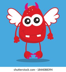 valentine monster design vector illustration