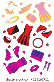 Valentine must have items  An illustration pattern of fashion accessories