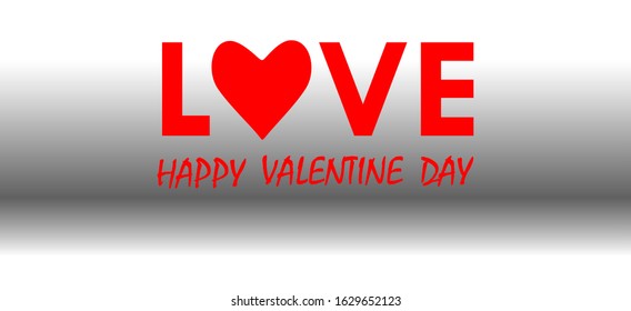 valentine object. against a black and white gradient background