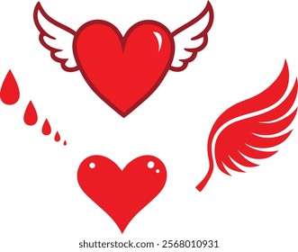 Valentine objects vector love  symbol 