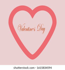 
Valentine on a pink background vector abstraction