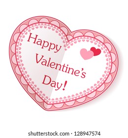 Valentine On White Background Vector Stock Vector (Royalty Free ...