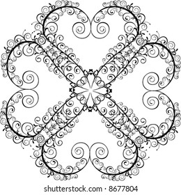 valentine ornament - vector