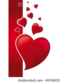 Valentine ornament. Vector illustration