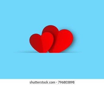 Valentine Paper hearts