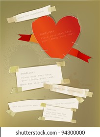 Valentine paper set