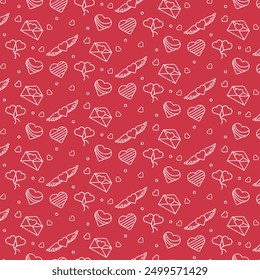 Valentinstag Muster Design Kunstwerk 