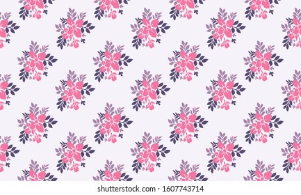 Valentine Pattern background, with beautiful and elegant flower leaf design.