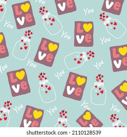 valentine pattern background elements art design vector illustration
