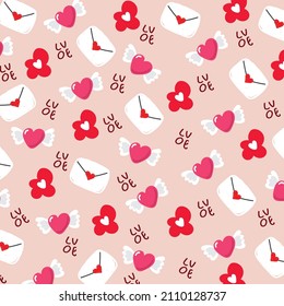 valentine pattern background elements art design vector illustration
