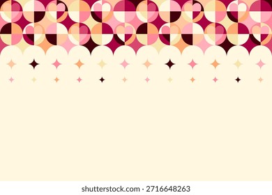 Design de padrão Valentine. Projeto de ilustração padrão do coração dos namorados. Celebrando amores, aniversário e Dia dos Namorados. Padrão de amor para embrulho de presente, fundo, quadro, vetor, banner e cartão postal.