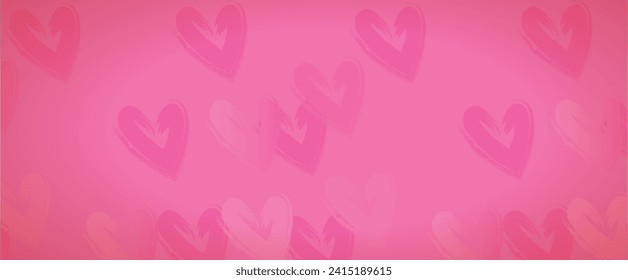 valentine pattern pink background vector design