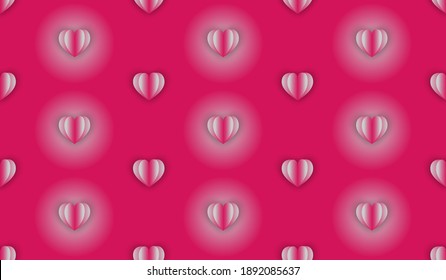 Valentinmuster - Nahtloser Hintergrund für Verzierung