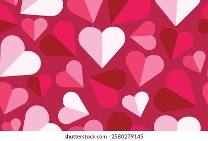 Valentine pattern seamless fabric Valentine day. paper cut pattern vector heart lover. Designed for background ,wallpaper ,valentine pattern ,wrapping paper ,couple ,fabric ,anniversary ,sweetheart