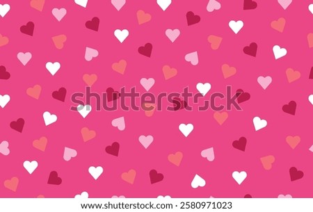 Valentine pattern seamless fabric Valentine day. mini heart pattern on pink background. Designed for background ,wallpaper ,valentine pattern ,wrapping paper ,couple ,fabric ,anniversary ,sweetheart