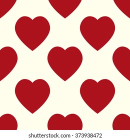 Valentine pattern. Seamless texture with hearts. Valentines day vector. Flat style background for invitation.