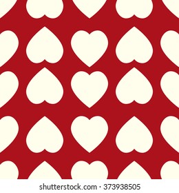 Valentine pattern. Seamless texture with hearts. Valentines day vector. Flat style background for invitation.