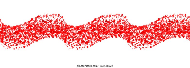 Valentine pattern. Seamless texture with hearts. Valentines day vector