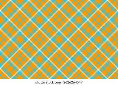 Valentine pattern textile fabric, covering texture background vector. Present tartan plaid seamless check in bright and cyan colors palette.